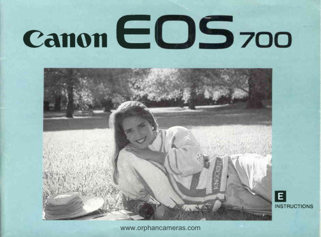 Canon EOS 700 manual cover