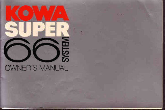 Kowa Super 66 manual cover