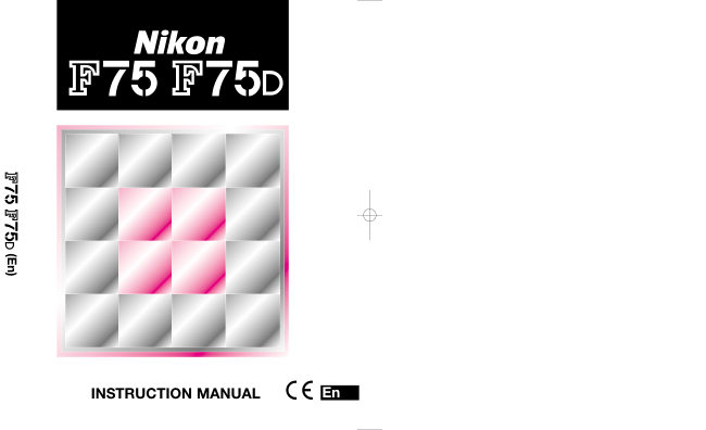 Nikon F75 / F75D manual cover