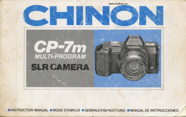 Chinon Cp 7M manual cover