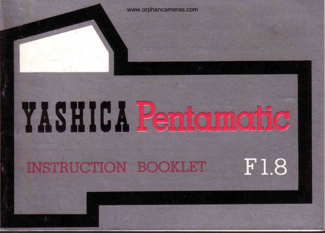 Yashica Pentamatic manual cover