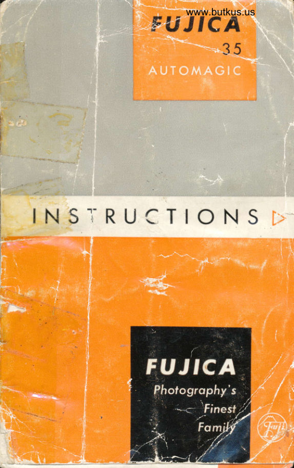 Fujica 35 Automagic manual cover