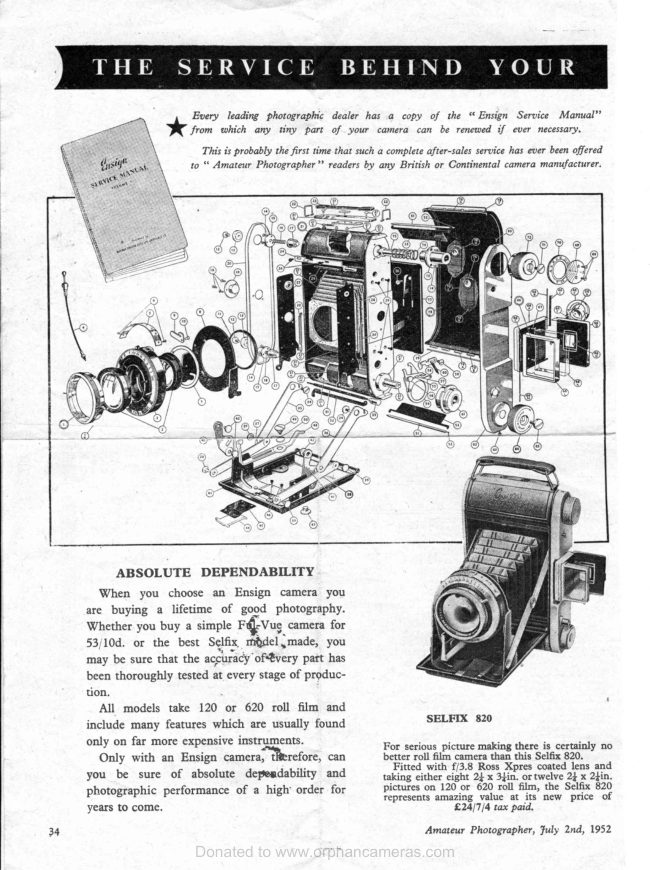 SELFIX 820 parts Readable, but no more information available manual cover
