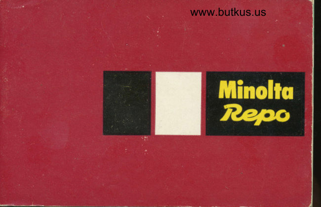 MINOLTA REPO manual cover