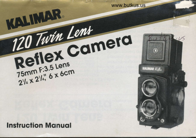 Kalimar reflex 120 twin lens manual cover