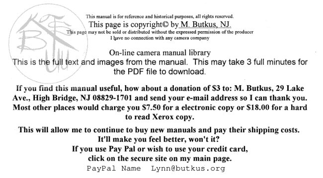 Contax Tvs manual cover