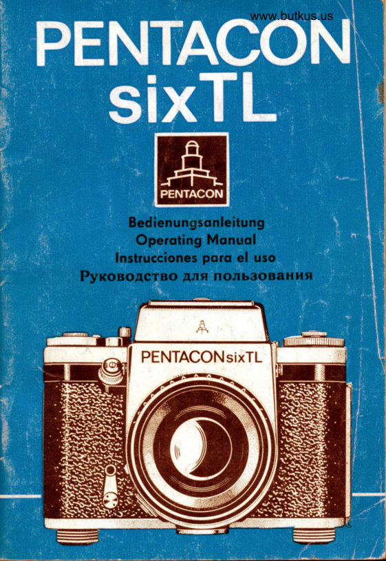 Pentacon Sixtl Sp Rus manual cover