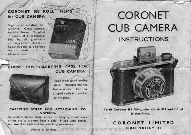 CORONET CUB manual cover