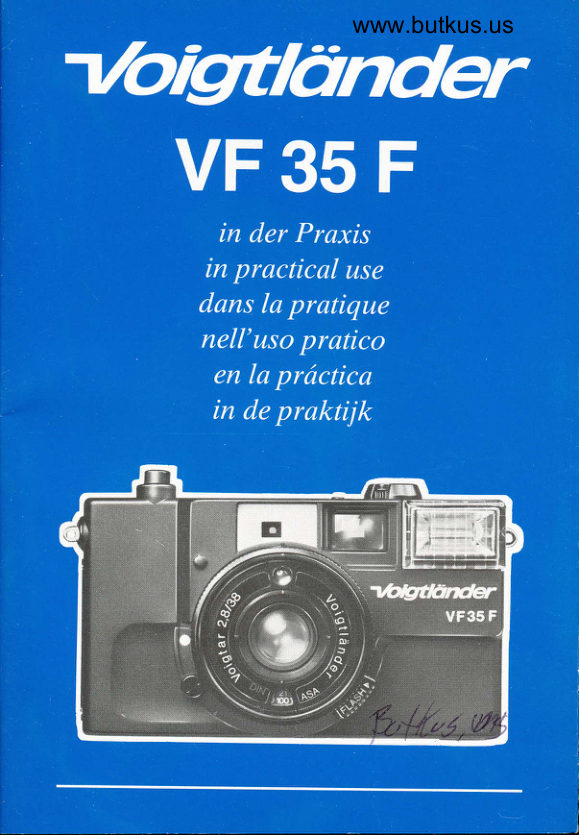 Voigtlander VF 35F manual cover
