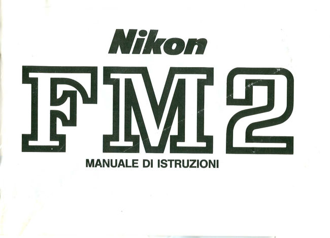 Nikon FM2 manual cover