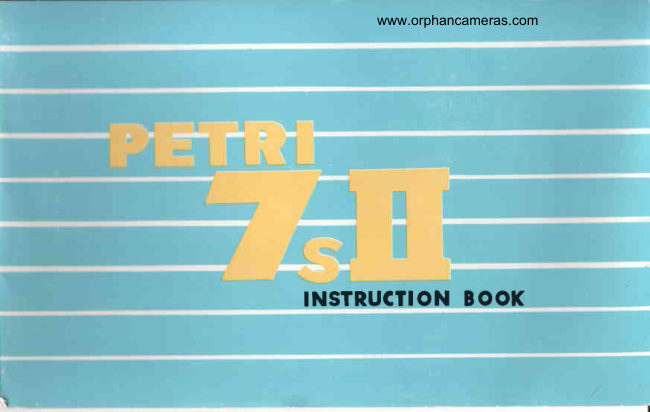 Petri 7s II manual cover