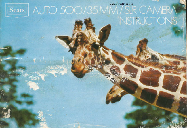 Sears Auto 500 direct manual cover