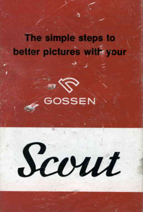 Gossen Scout manual cover