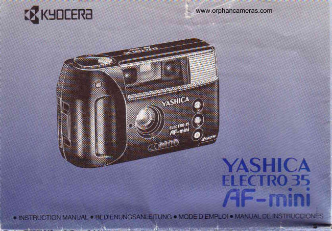Yashica Electro 35 AF mini manual cover