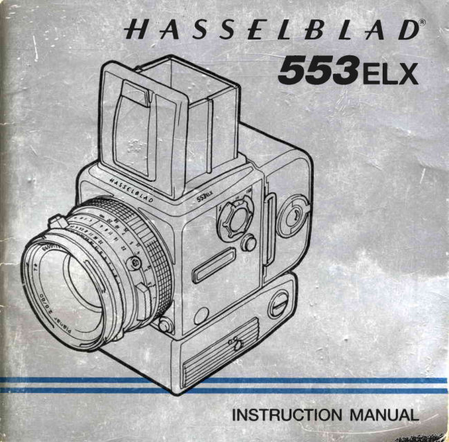 Hasselblad 553 ELX manual cover