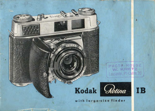 Kodak Retina Ib with large finder manual cover