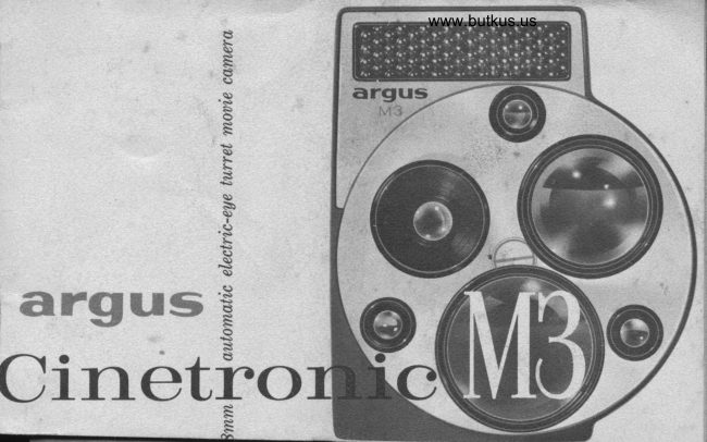 Argus Cinetronic M3 manual cover