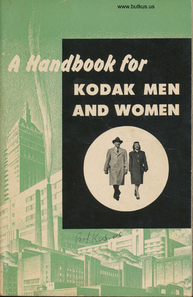 Kodak 1950s retirement and benefits manual cover