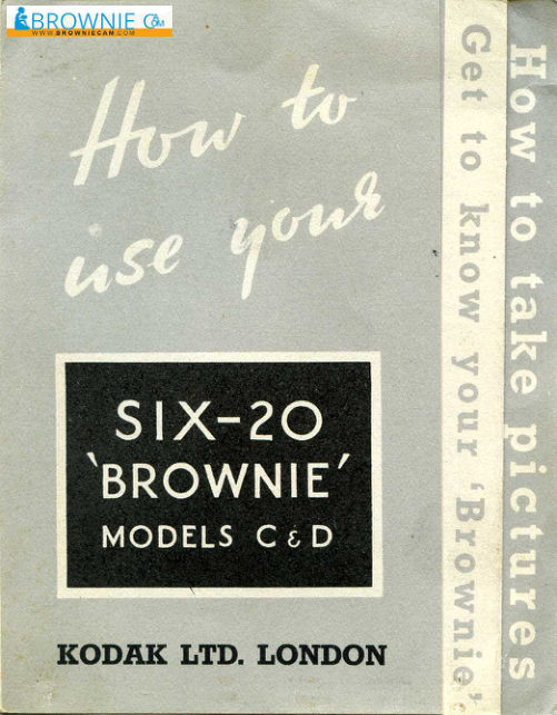 Kodak Six-20 Brownie model C & D manual cover