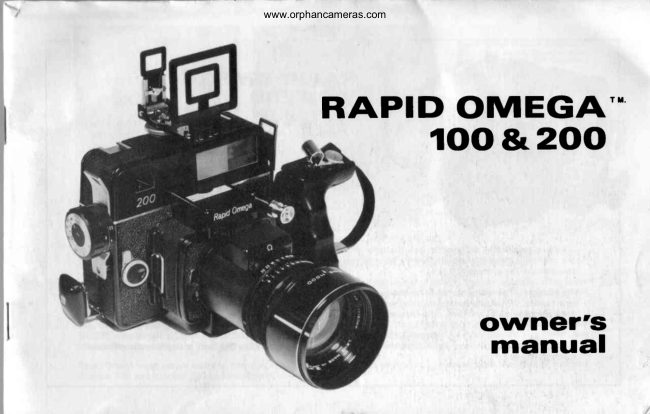 100-200 Rapid Omega manual cover