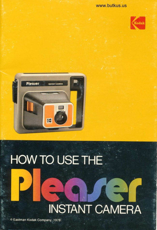 Kodak Pleaser Instant Camera manual cover