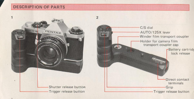 Pentax Winder ME II manual cover