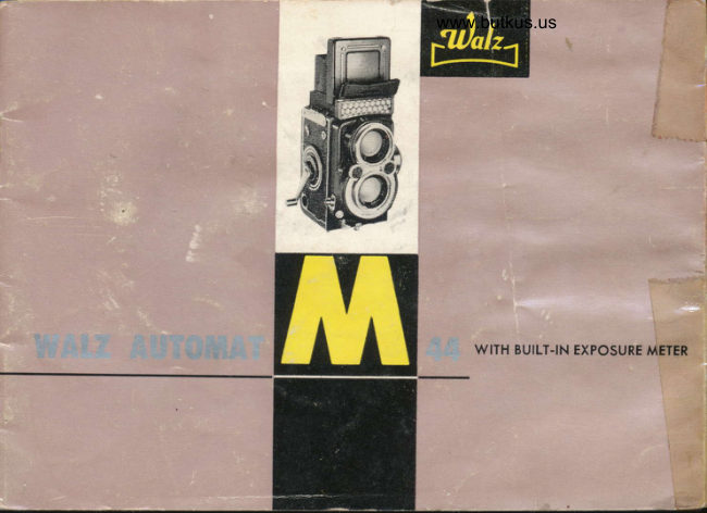 WALZ Automat M 44 manual cover
