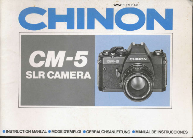 Chinon Cm 5 manual cover