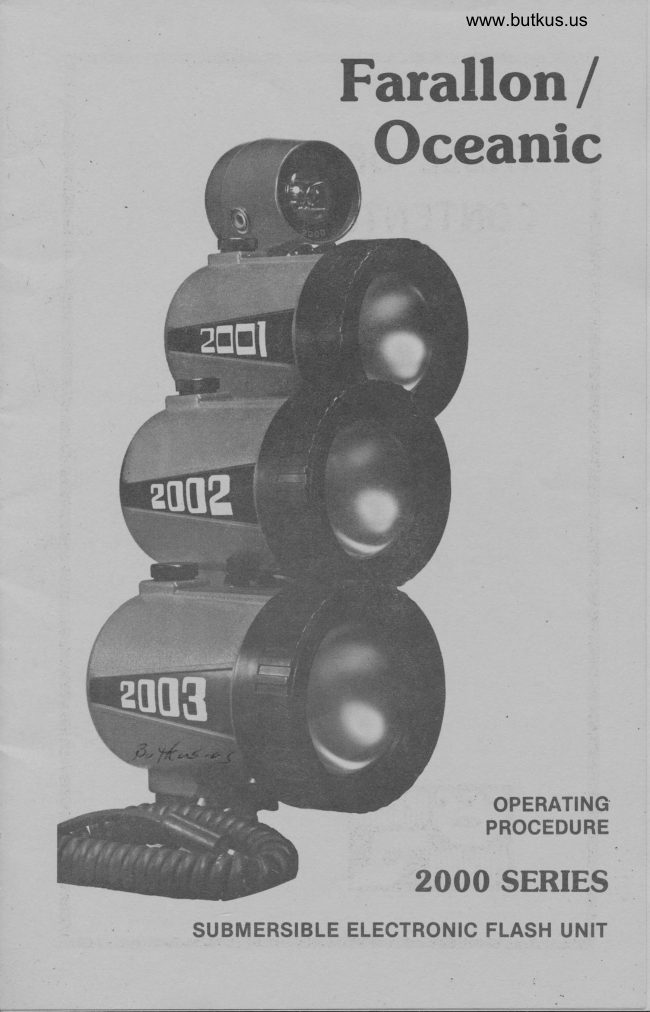 Oceanic flash - 2000 series manual cover