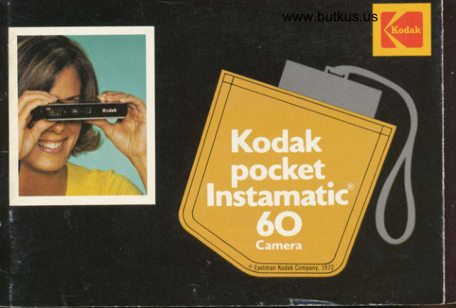 Kodak Pocket Instamatic 60 manual cover
