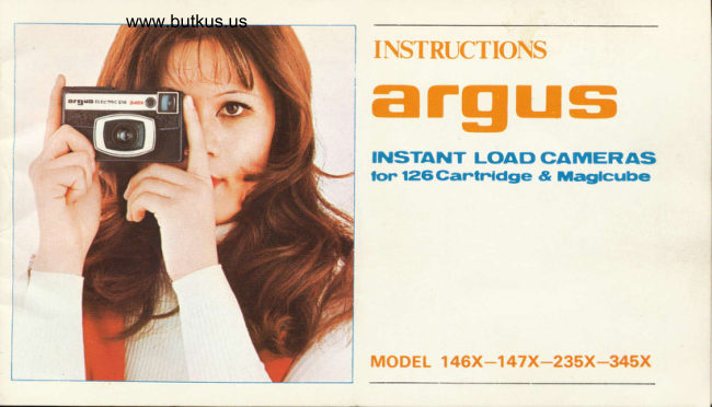 Argus Instant Load Cameras Argus Instant Load manual cover