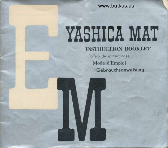 Yashica MAT EM manual cover