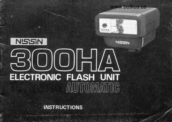 Nissin 300HA manual cover