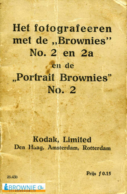 Kodak Het fotografeeren met de "brownies No. 2 en 2a manual cover