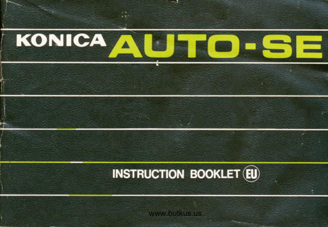 Konica Auto SE manual cover