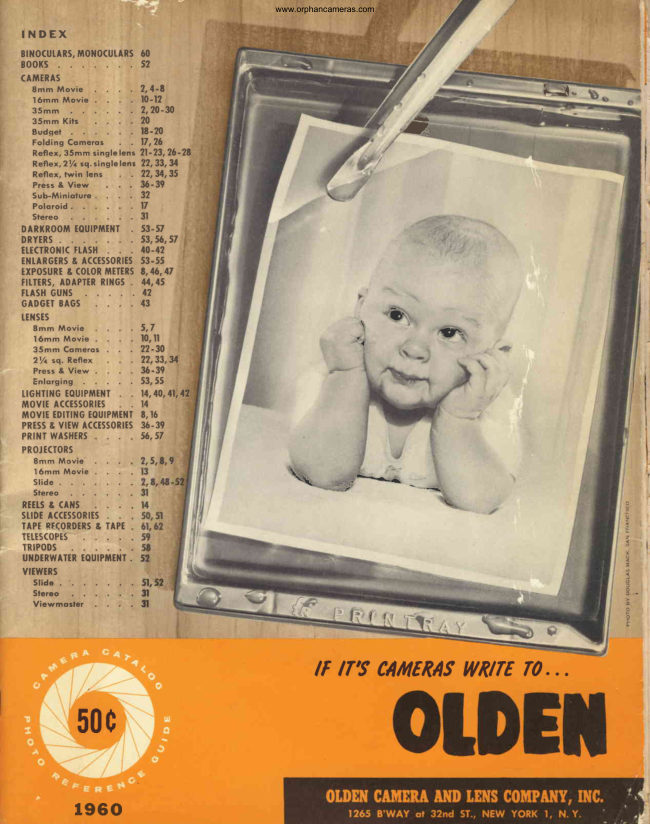 Olden camera and Lens company — part 1 manual cover