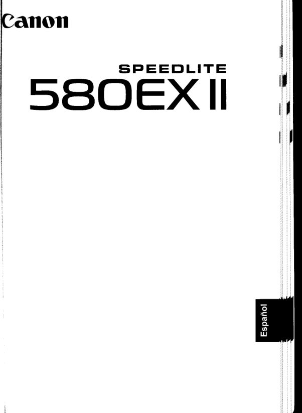 Canon Speedlite 580 EX II manual cover