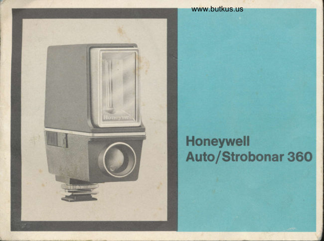 HONEYWELL AUTO/STROBONAR 360 manual cover