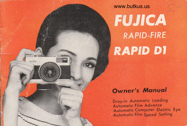 FUJICA Rapid-fire Rapid D1 manual cover