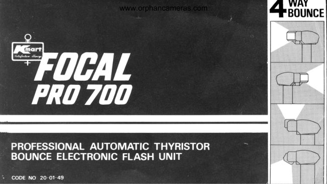 Focal Pro 700 manual cover