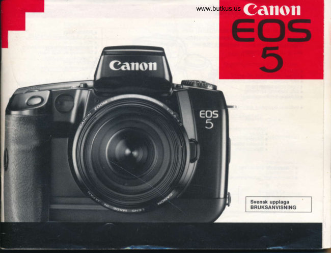 Canon EOS Brugsanvisning manual cover