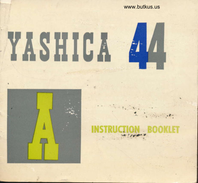 Yashica 44A manual cover
