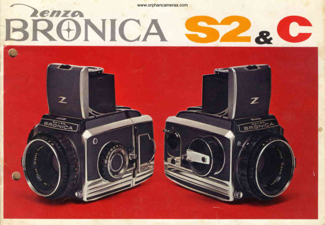 Bronica S2 C booklet manual cover
