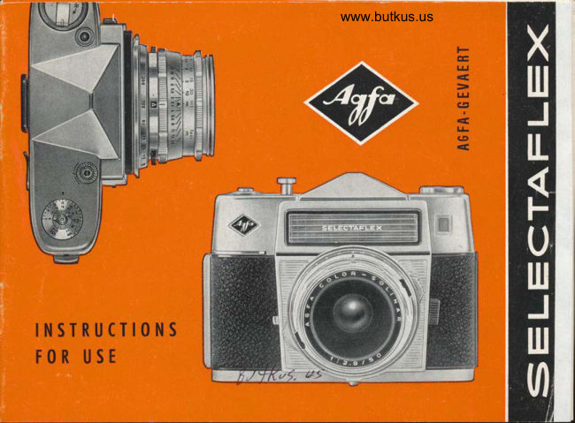 Agfa Selectaflex manual cover