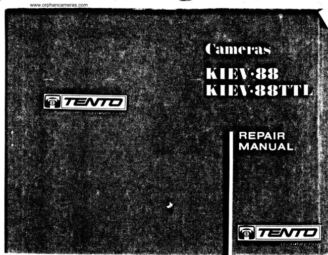 Kiev 88 / 88TTL Repair manual cover