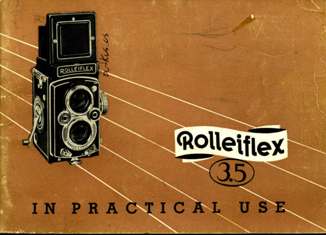 ROLLEIFLEX 3.5 manual cover