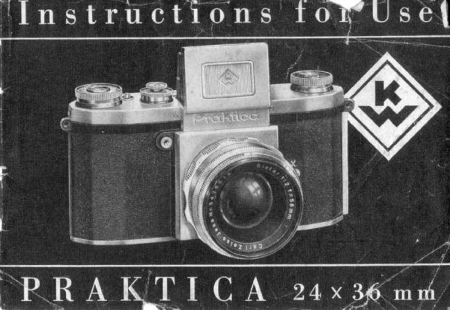Praktica KW manual cover