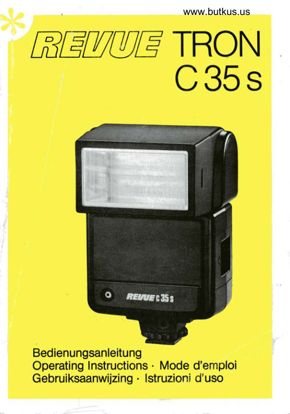 Revue Tron C35S manual cover