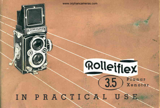 Rolleiflex Planar Xenotar manual cover