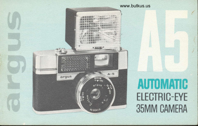 Argus A5 manual cover